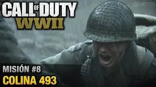 Call of Duty: World War II - Misión #8 - Colina 493 (Español/Sin Comentario - 1080p 60fps)