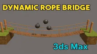 Dynamic Rope Bridge with tyFlow in 3ds Max | Step by Step Tutorial