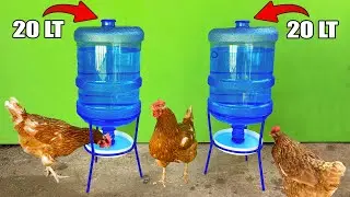 Super Idea | Making Practical Chicken Drinker From 20 LT Carboy