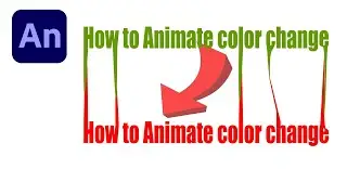 How to animate color change in Adobe Animate Transition color Animation Tutorial Video