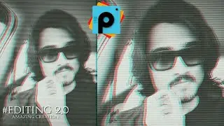 Glitch Effect in picsart •||Picsart tutorial