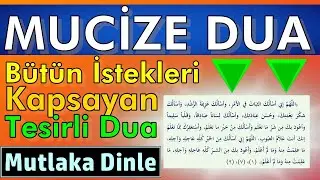 MUCİZE DUA DİNLE En Faziletli Dualar