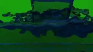 Water Fill Screen Animation - Green Screen Footage
