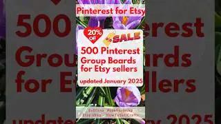 Use 500 Pinterest group boards to promote Etsy shop for FREE $! 