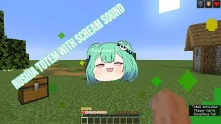 Rushia custom totem with scream sound texture pack [Minecraft]