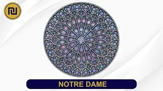 Notre Dame Mandala Art 10th Anniversary 5 Oz Silver Coin