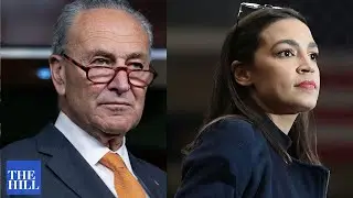 AOC, Schumer and others hold a press conference on Civilian Climate Corps