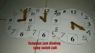 MEMBUAT JAM DINDING SEDERHANA DARI KARDUS BEKAS |