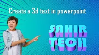 How to create 3d text in PowerPoint | 02