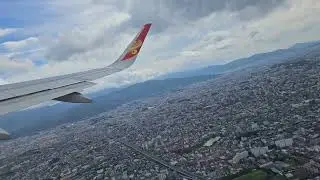 Hong Kong Airlines A320 takeoff from Fukuoka Airport