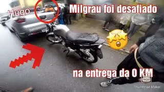 Hugo milgrau foi desafiado a empinar na moto do amigo do ganhador da START 0 KM
