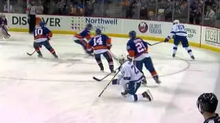 Thomas Hickey absolutely rocks Jonathan Drouin In Game 3 (HD)