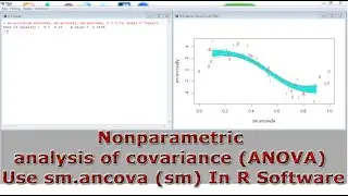 Nonparametric analysis of covariance (ANOVA) Use sm.ancova (sm) With (In) R Software