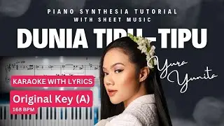 Yura Yunita - Dunia Tipu-Tipu | EASY Piano Tutorial with Sheet Music | Karaoke Music