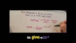 Calculate Moles of Ions from an Aqueous Solution