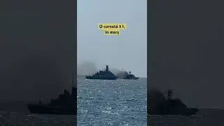O corvetă 🇷🇴, în marș
