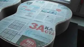 Готовые пазы на гитаре для приматывания кантов(видео №991).