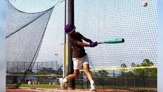 Hitting with my favorite Bat | Youth baseball #viral #batflip