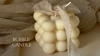 Bubble candle tutorial / diy soy candle