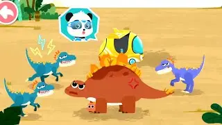 Dinosaur Rescue Team - Help The Dinosaurs Out Of Danger And Take Care Of Them - Babybus Game Video