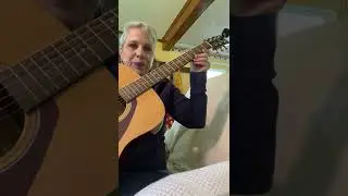 First time tuning the guitar with a tuner