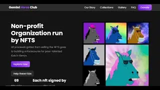 Complete Responsive NFT Website Using HTML, CSS & JavaScript ~ Dark UI
