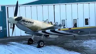 Spitfire Cold Engine Start of the Merlin V12