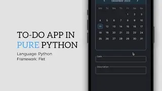 Simple To-Do  Application In Python - Flet Tutorial