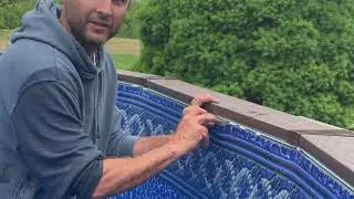 Installing a round, hard-sided above-ground pool. #shortsvideo#abovegroundpools #pooldesign