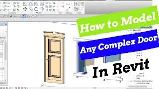 How to Model complex Revit door family   2021 (Revit Tutorial  English)