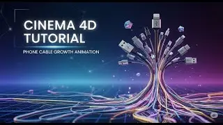Phone Cable Growth Animation in Cinema 4D
