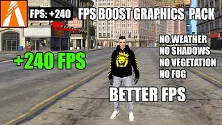FiveM - FPS Boost Graphics Pack +240 FPS (No Weather, No Shadows, No Vegetation, Better FPS)