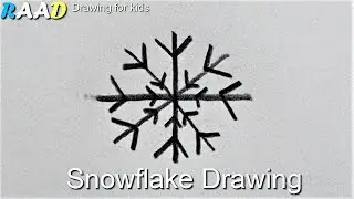 how to draw Snowflake | pencil drawing easy for beginners