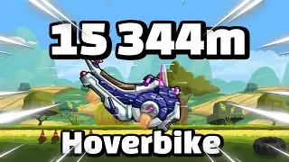 [TAS] With Unreleased HOVERBIKE | 15 344m in Countryside | Hill Climb Racing 2