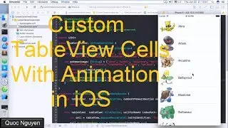 Custom Cell TableView With Animation In iOS swift