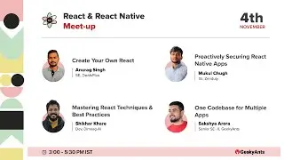 React & React Native Meetup - 4th November 2023