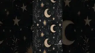 Moon and stars vertical