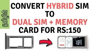 HOW | TO | CONVERT | HYBRID | SIM SLOT | TO USE | DUAL SIM + MEMORY CARD | EXTENSION |