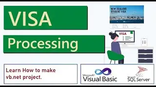 Visa Process System vb.net project with SQL server database | How to make project | VB190 
