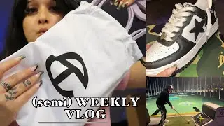 semi-weekly vlog: shop/unbox w me, top golf & fit checks.