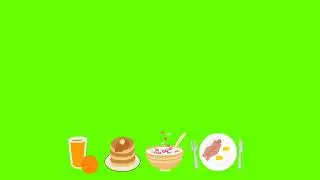 Breakfast Green Screen 🥤 🥞 🥓 🍳