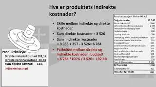 Tilleggskalkulasjon mekanisk industri