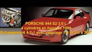Sons des 4 cylindres 4 temps à intervalles d'allumage égaux suivant géométrie d'échappement
