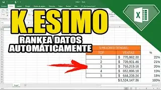 FUNCIONES DE K ESIMO MAYOR Y MENOR PARA QUE SE UTILIZAN - SACAR EL TOP DE VENTAS EN EXCEL 2024