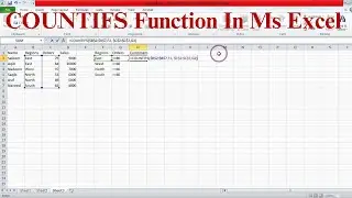 COUNTIFS Function In Ms Excel