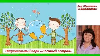 Национальный парк "Лосиный остров". Занятие проводит Марина Николаевна в рамках доп. обр. "Эколята"