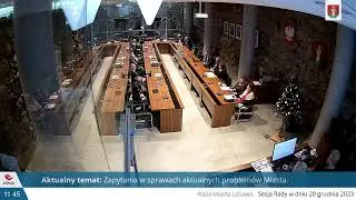lubawapl – transmisja na żywo - Sesja Rady Miasta Lubawa