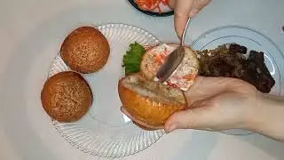 Бургер дома 🍔 вкусно и просто 🔥🔥🔥