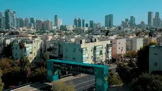 הקמת שער הזינוק - מרוץ הלילה של תל אביב 2018