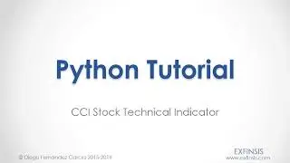Python Tutorial. Commodity Channel Index Stock Technical Indicator